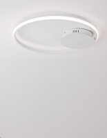 LED Deckenleuchte Weiß Ø 50 cm dimmbar rund...