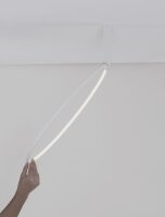 LED Deckenlampe Ring Ø 60 cm Weiß dimmbar...