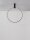 LED Deckenleuchte Schwarz Ø 60 cm dimmbar schwenkbar Ring