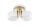 LED Deckenlampe Ø 44 cm in Gold Weiß Metall 3 flammig Modern