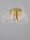 LED Deckenlampe Ø 44 cm in Gold Weiß Metall 3 flammig Modern