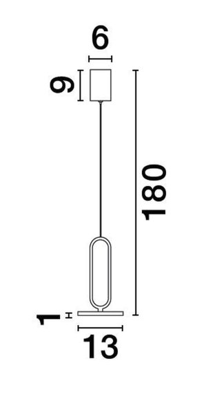 LED Pendelleuchte Ø 13 cm Schwarz höhenverstellbar warmweiß
