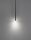 LED Pendelleuchte schmal Ø 8 cm Schwarz höhenverstellbar