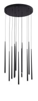LED Hängelampe Schwarz 50 cm breit 12 flammig...