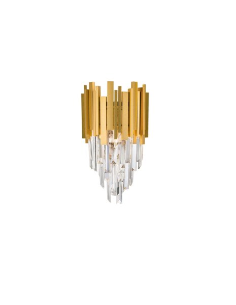 Wandlampe Up Down E14 35 cm hoch in Gold Klassisch 2 flammig