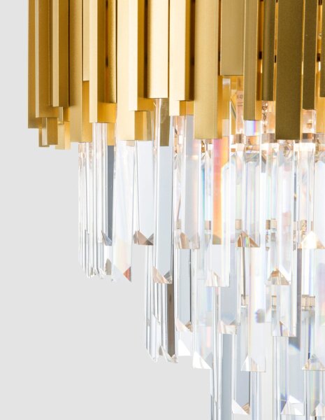 Hängeleuchte in Gold Ø 55 cm E14 höhenverstellbar Klassisch