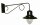 Gro&szlig;e Wandlampe mit Schirm Schwarz T:87cm Aluminium