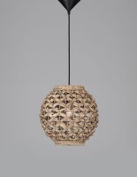 Hängelampe Boho Schwarz Braun Ø 30 cm E27...