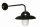 Wandleuchte innen Vintage Design Schwarz Aluminium