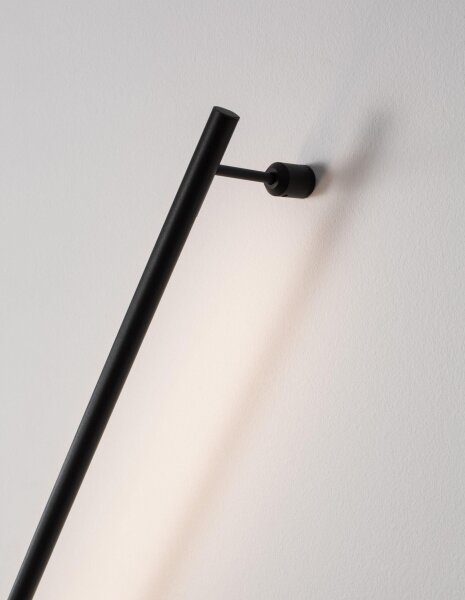 LED Wandleuchte Minimalistisch Schwarz 60 cm breit indirekt