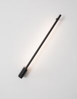 LED Wandleuchte Minimalistisch Schwarz 60 cm breit indirekt
