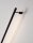 LED Wandleuchte Minimalistisch Schwarz 60 cm breit indirekt