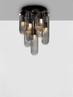 Deckenlampe G9 Ø 23 cm Schwarz Grau Vintage...