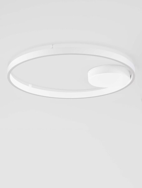 LED Deckenleuchte Weiß Ø 60 cm dimmbar rund 2 flammig Modern