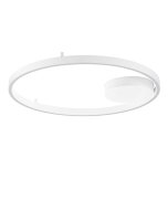 LED Deckenleuchte Wei&szlig; &Oslash; 60 cm dimmbar rund 2 flammig Modern