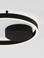LED Deckenlampe Schwarz Ø 40 cm dimmbar rund 2...
