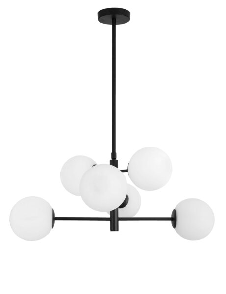 Hängeleuchte Schwarz Weiß 70 cm breit E14 höhenverstellbar
