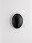 LED Wandlampe rund 12,5 cm breit Schwarz Minimalistisch
