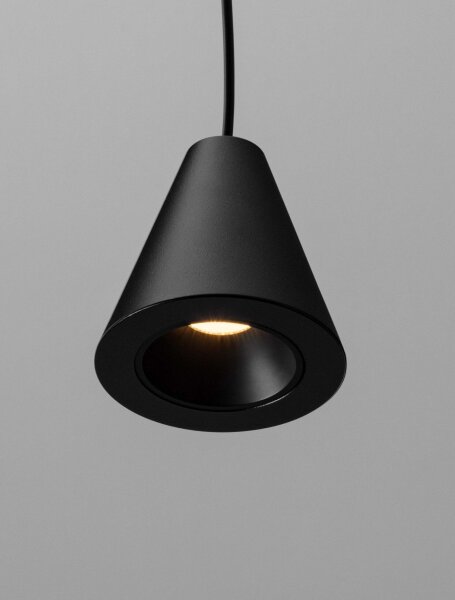 LED Pendelleuchte schmal 6 cm breit Schwarz höhenverstellbar