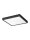 LED Deckenlampe flach 40 cm breit Schwarz warmweiß Aluminium