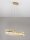 LED Pendelleuchte Ring Ø 90 cm in Gold dimmbar Glas warmweiß