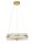 LED Pendelleuchte in Gold Ø 60 cm dimmbar Glas Ring warmweiß