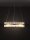 LED Pendelleuchte in Gold Ø 60 cm dimmbar Glas Ring warmweiß