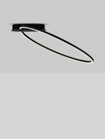 LED Deckenlampe rund 64 x 60 cm Schwarz dimmbar...
