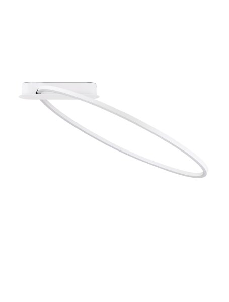 LED Deckenleuchte Weiß 64 x 60 cm dimmbar rund warmweiß