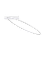 LED Deckenleuchte Weiß 64 x 60 cm dimmbar rund...