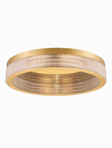LED Deckenlampe rund Ø 60 cm in Gold dimmbar warmweiß KELLER