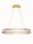 LED Hängelampe in Gold 90 cm lang dimmbar Ring warmweiß