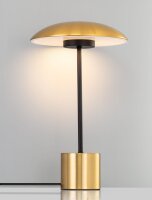 LED Tischlampe 44 cm in Schwarz Gold Metall...