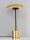 LED Tischlampe 44 cm in Schwarz Gold Metall warmweiß Modern