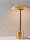 LED Tischlampe 44 cm in Schwarz Gold Metall warmweiß Modern