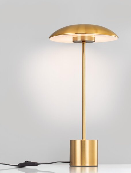 LED Tischlampe in Gold 50 cm Metall warmweiß KENDALL Modern