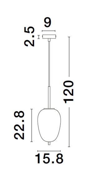 Pendelleuchte E27 15,8 cm breit in Gold Grau Retro KENNA