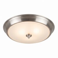 Wohnzimmerlampe Glas rund Ø30cm in Nickel ELENI