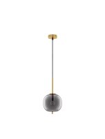 H&auml;ngeleuchte in Grau Gold &Oslash; 18,5 cm E27 h&ouml;henverstellbar
