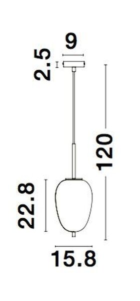 Pendelleuchte 15,8 cm breit E14 Schwarz Weiß Retro