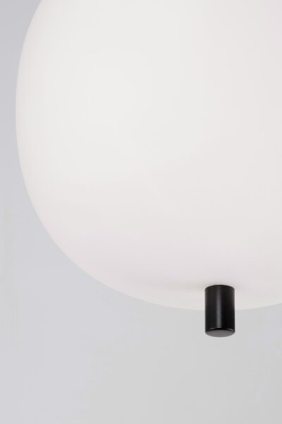 Hängeleuchte E14 Ø 18,5 cm Schwarz Weiß höhenverstellbar