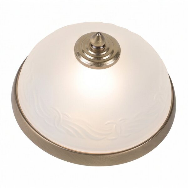 Deckenleuchte Antik Glas Jugendstil rund Wohnzimmer