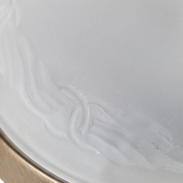 Deckenleuchte Antik Glas Jugendstil rund Wohnzimmer