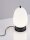 Tischlampe Retro E14 28 cm Schwarz Weiß Glas Metall KENNA