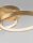 LED Deckenlampe Ring 64 x 45 cm in Blattgold 2 flammig