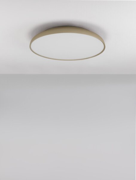 LED Deckenlampe rund Ø 60 cm in Champagner Gold dimmbar