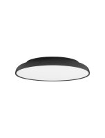 LED Deckenleuchte Schwarz &Oslash; 60 cm dimmbar rund warmwei&szlig;