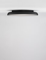 LED Deckenleuchte Schwarz Ø 60 cm dimmbar rund...