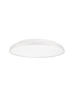 LED Deckenlampe Wei&szlig; &Oslash; 60 cm dimmbar rund warmwei&szlig; Aluminium
