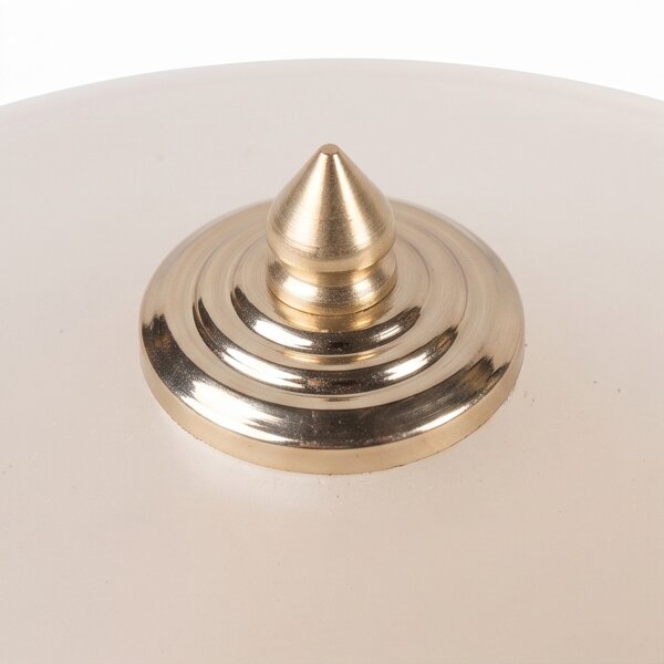 Deckenleuchte ELENI Glas rund in Messing Jugendstil